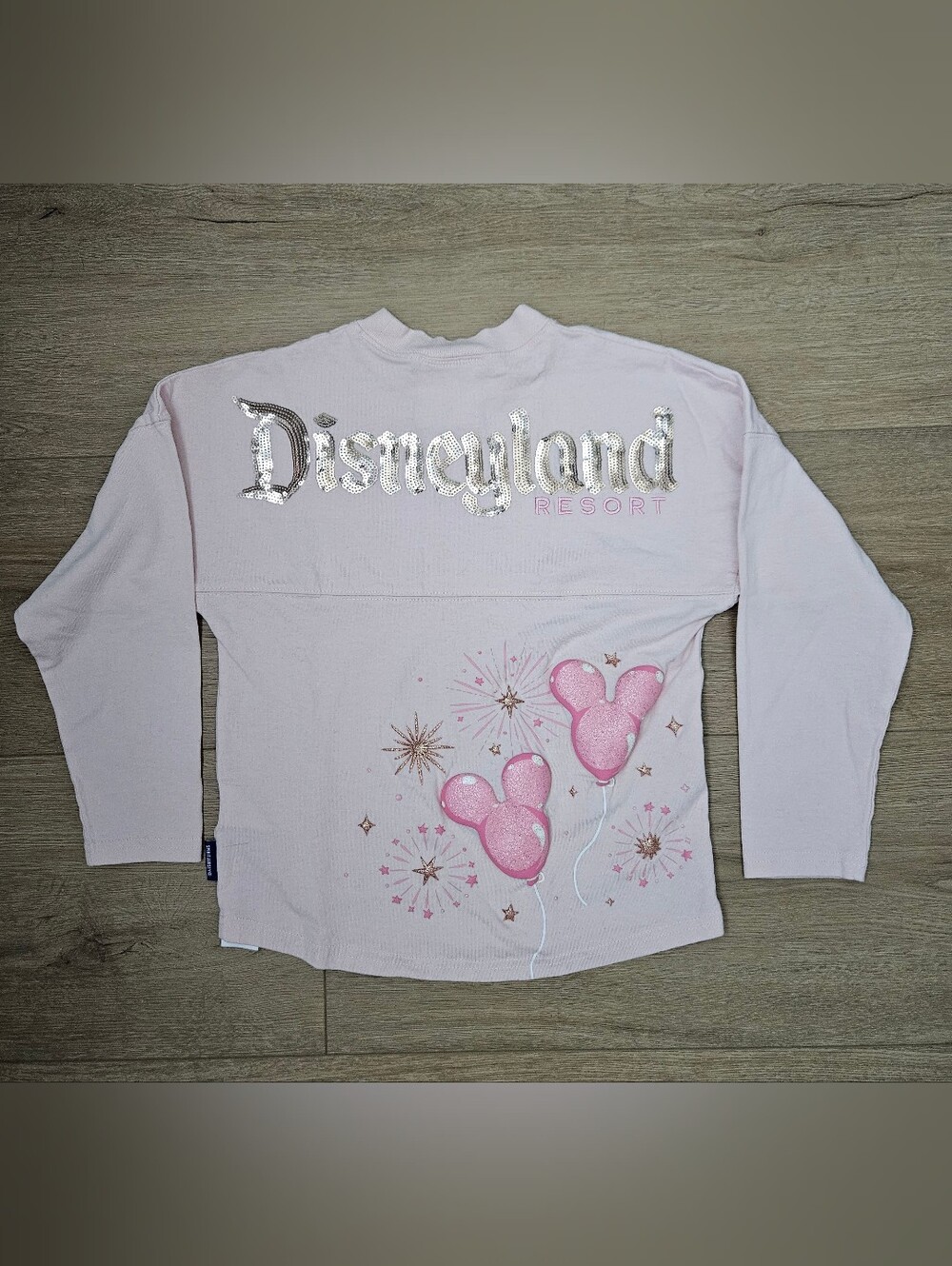 Girl's Size 7/8 Disney Parks Pink Sequin Mickey Balloon Spirit Jersey